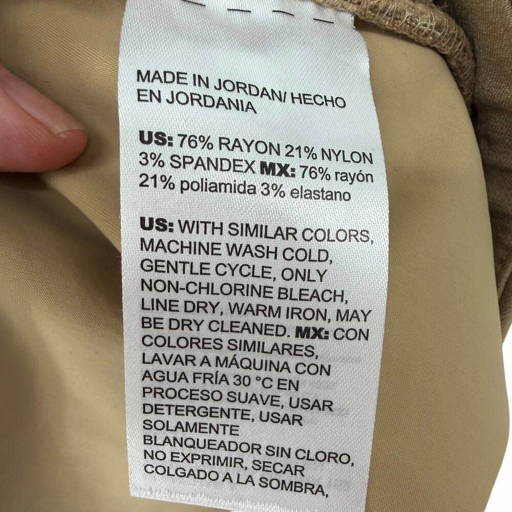 NEW Chico's Tan So Slimming Brigitte Slim Leg Pants Sz 2T (12 Tall) - Picture 8 of 8
